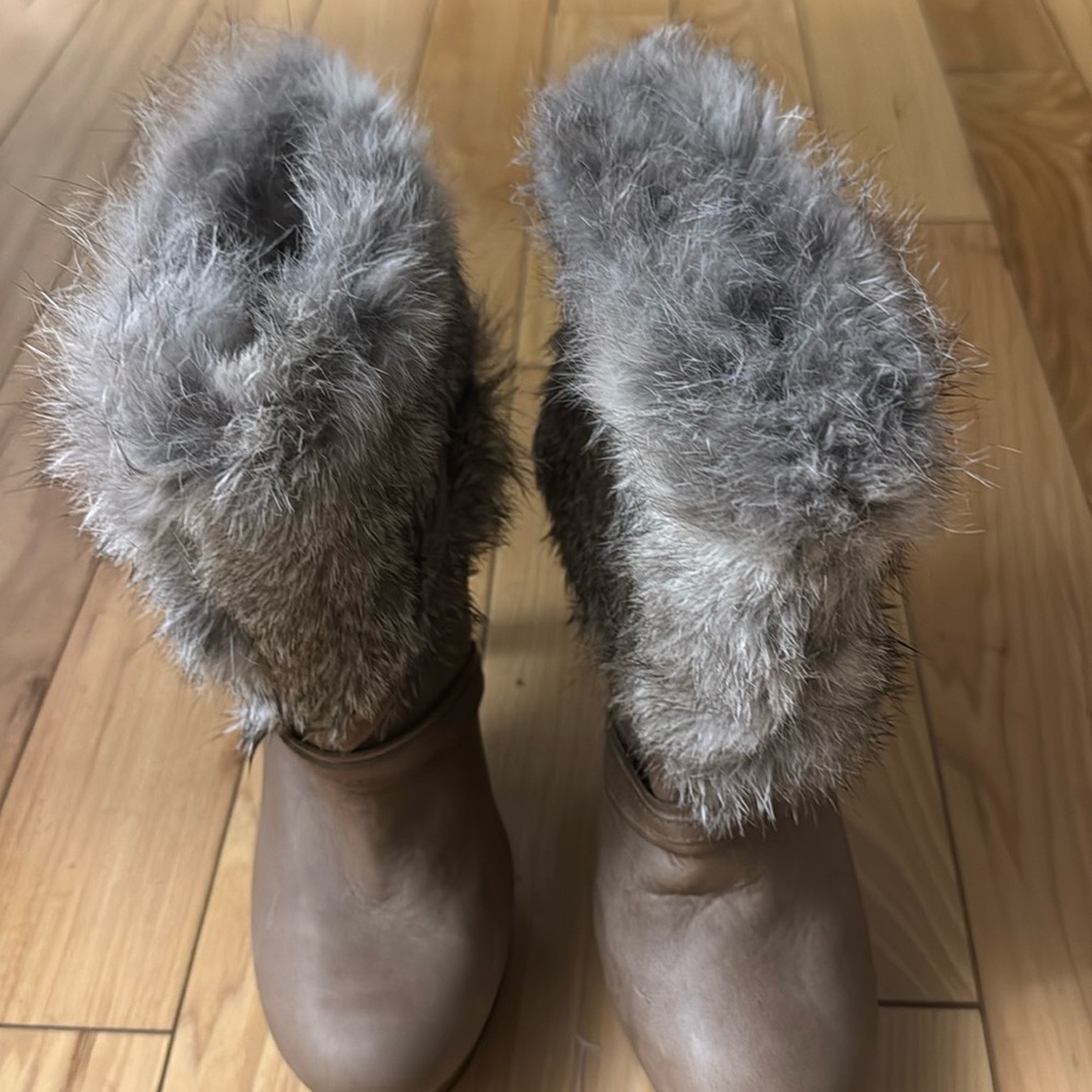 Athena Soft Nubuck/Rabbit Fur Boots